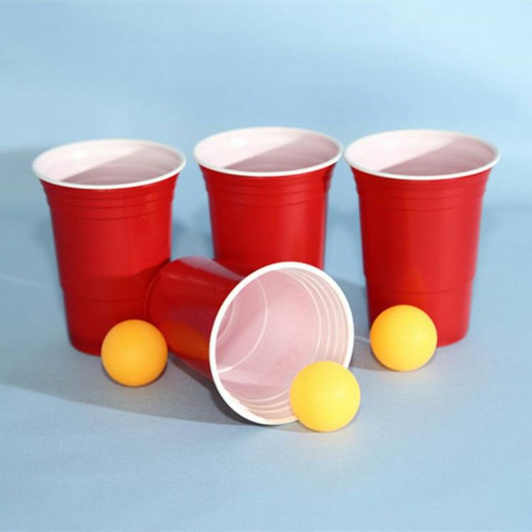 16oz disposable PS red  solo plastic cups for party