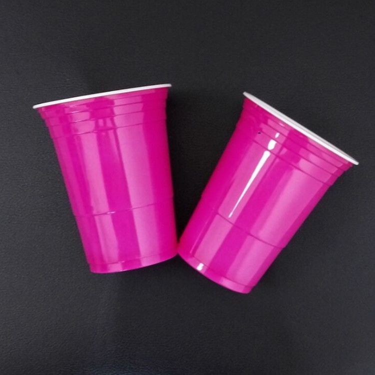 16oz disposable PS red  solo plastic cups for party