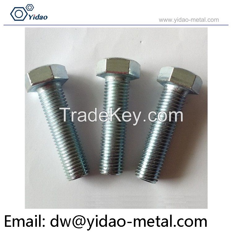 DIN933 bolt, High strength bolt, TC bolt, hex bolt