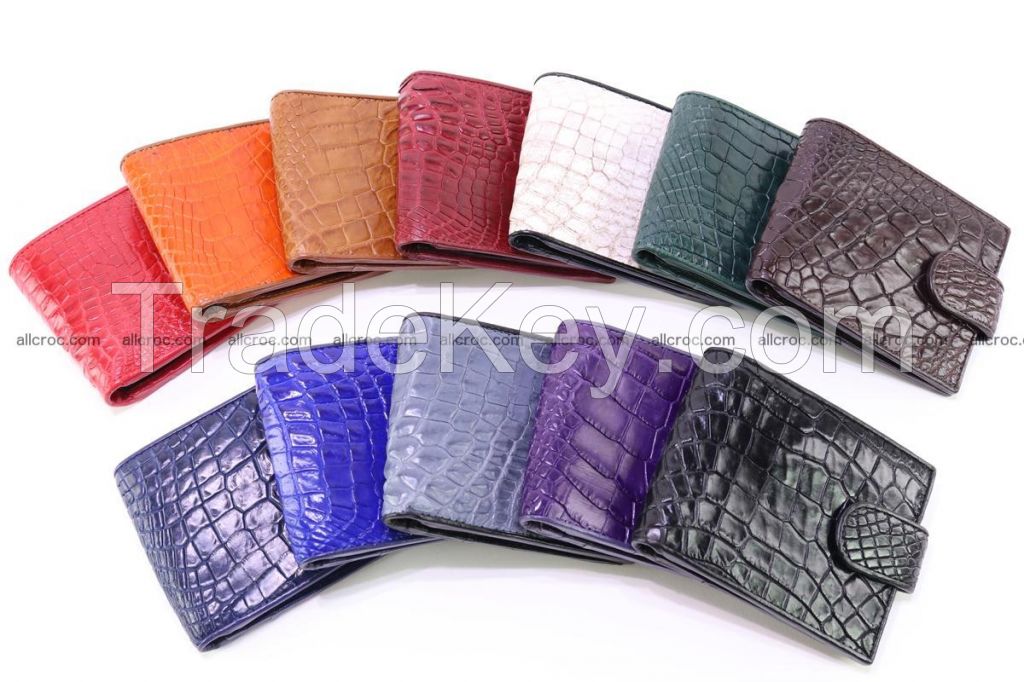 genuine crocodile skin wallet for sale