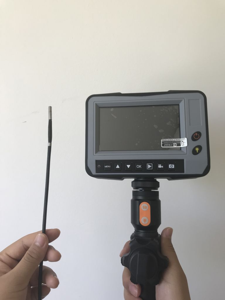 industrial inspection video endoscope camera with 2-way articulations