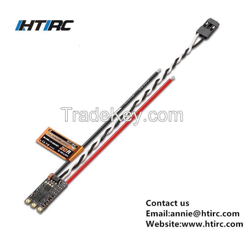 HTIRC Hummingbird Brushless ESC 20A BLHeli-S Electric Speed Controller Dshot600 for FPV Racing Drone ,Multirotor