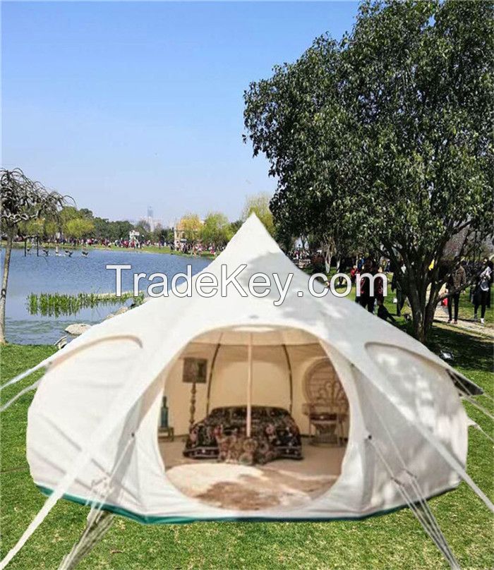 Dome Waterproof Luxury Camping Cotton Tents for Outdoor