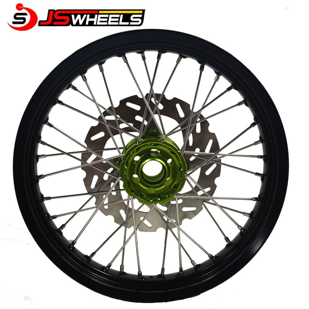 Supermoto Motorcycle Spoke Alloy Wheels with Brake Disc for RMZ250