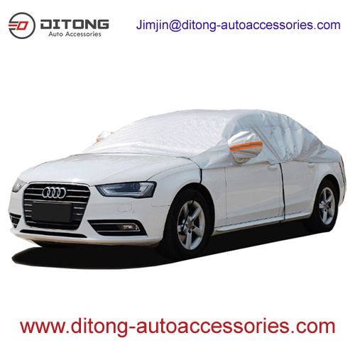 Universal waterproof sunshade windscreen protectors aluminum half car covers