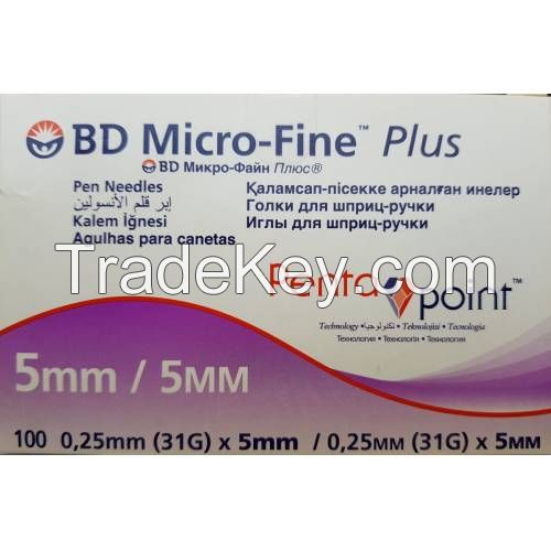 BD Micro-Fine Pentapoint 6mm (31G) 100 needles