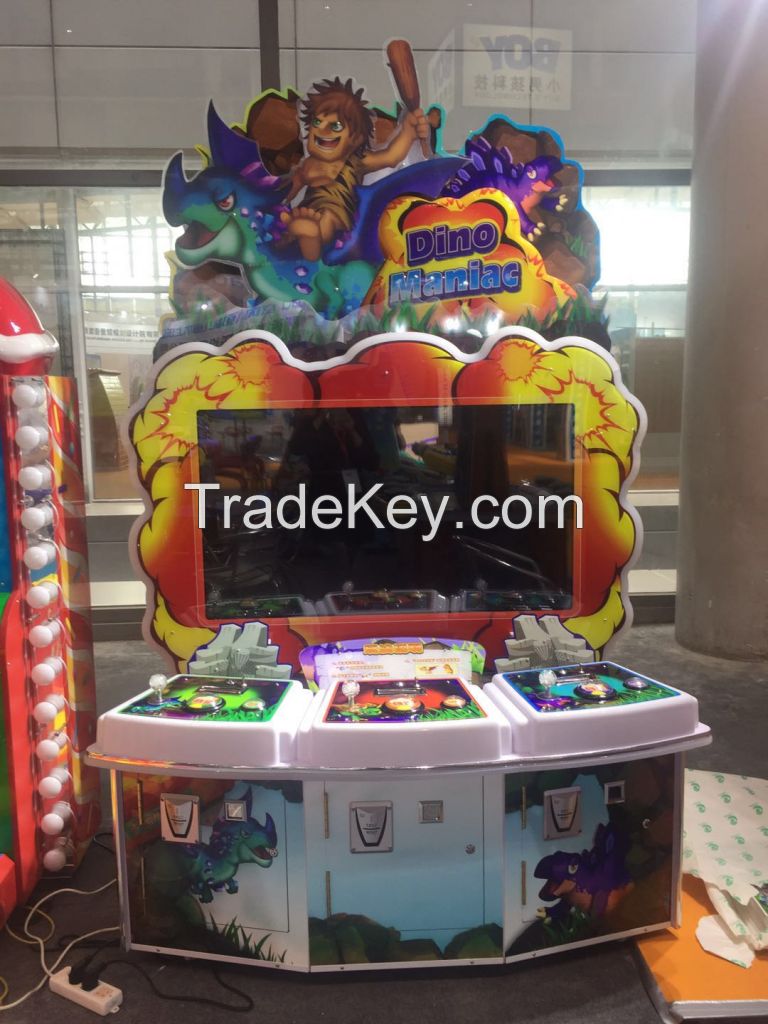 Indoor Coin Operated Shooting game Machine Redemption Game Machine, Video Tickets Game Dino Maniac