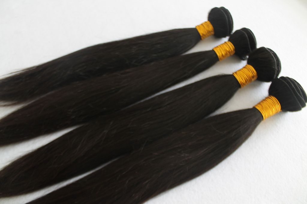 high quality virgin remy peruvian hair wefted hair