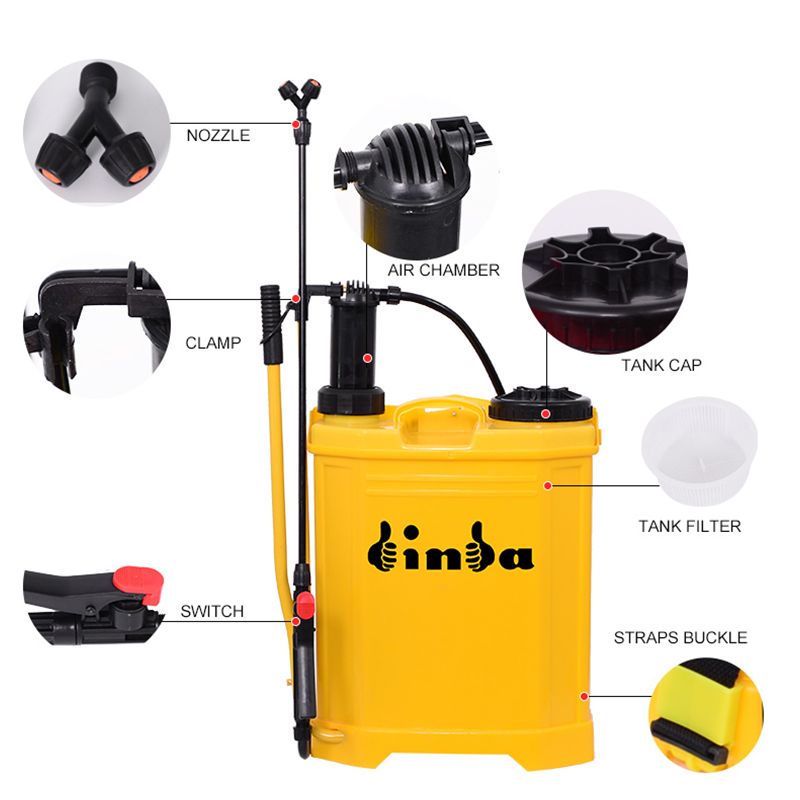 16L Cheap Agriculture Manual Plasitc Knapsack Sprayer