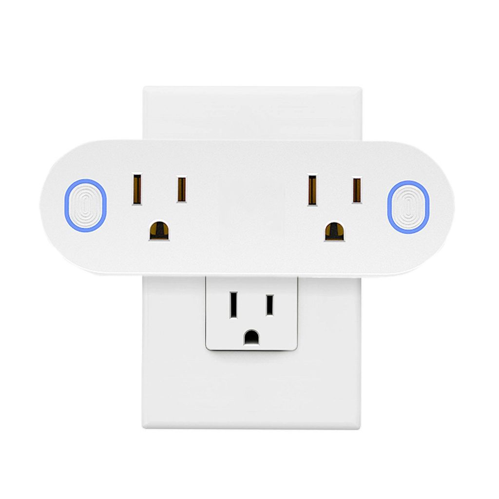 US Wifi Socket Smart Plug 2 in 1 with ETL Certificates Work with Alexa Echo Google Home System