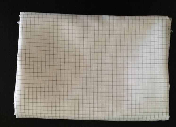 Cleanroom ESD Fabric, Antistatic Checked Polyester Protective clothing  Fabric