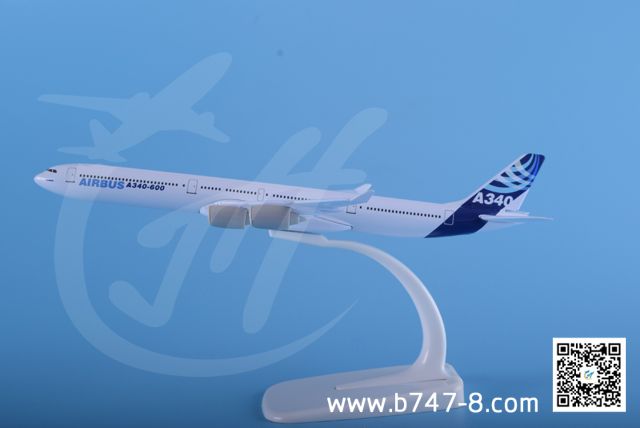 20cm A340 Airbus Metal Plane Model Prototype Zink Alloy Static Promotion Advertisement Commercial Gift Decoration Collectable Aircraft Airline Customized