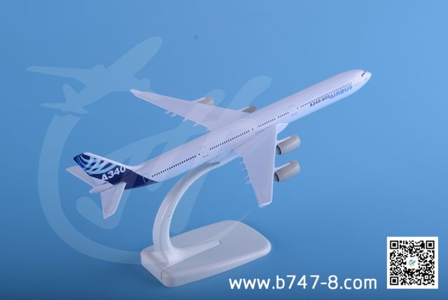 20cm A340 Airbus Metal Plane Model Prototype Zink Alloy Static Promotion Advertisement Commercial Gift Decoration Collectable Aircraft Airline Customized