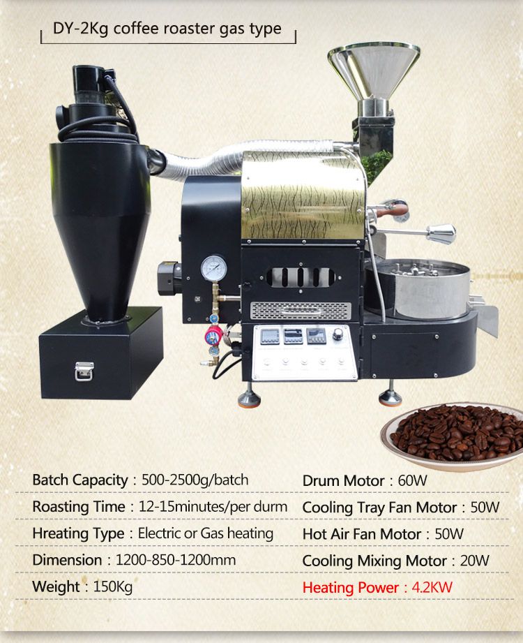 small coffee bean test roasting machine/2kg coffee roaster