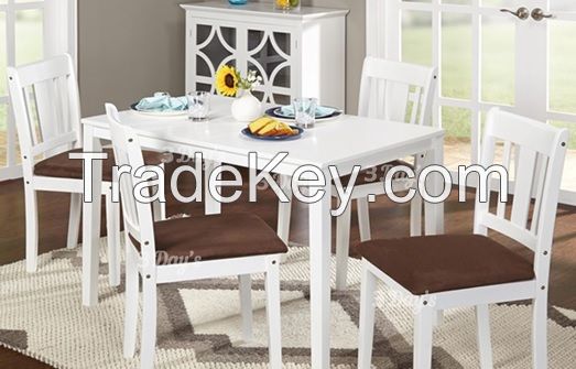 Malaysia Solid Rubberwood Vesta 1+4 Dining Set