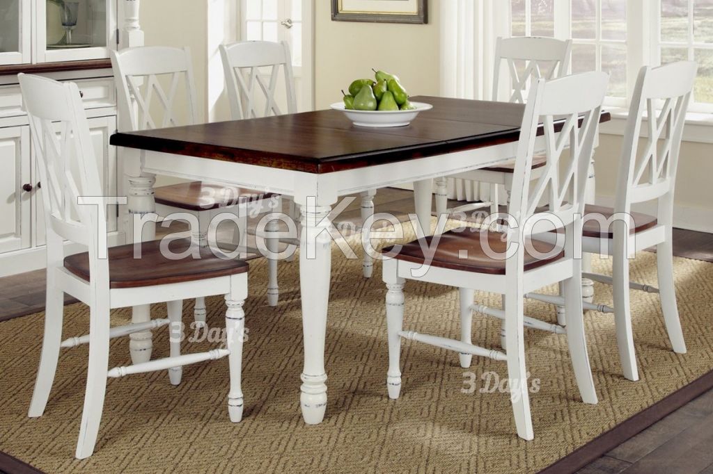 Malaysia Solid Rubberwood Sexton1+6 Dining Set