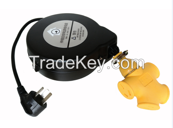 retractable cable reel cable management system tangle free retractor