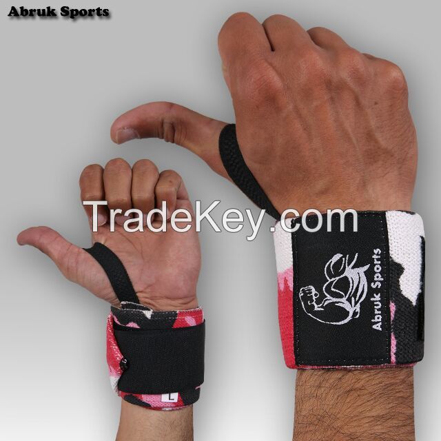 Wrist wraps made of cotton elastic custom colour