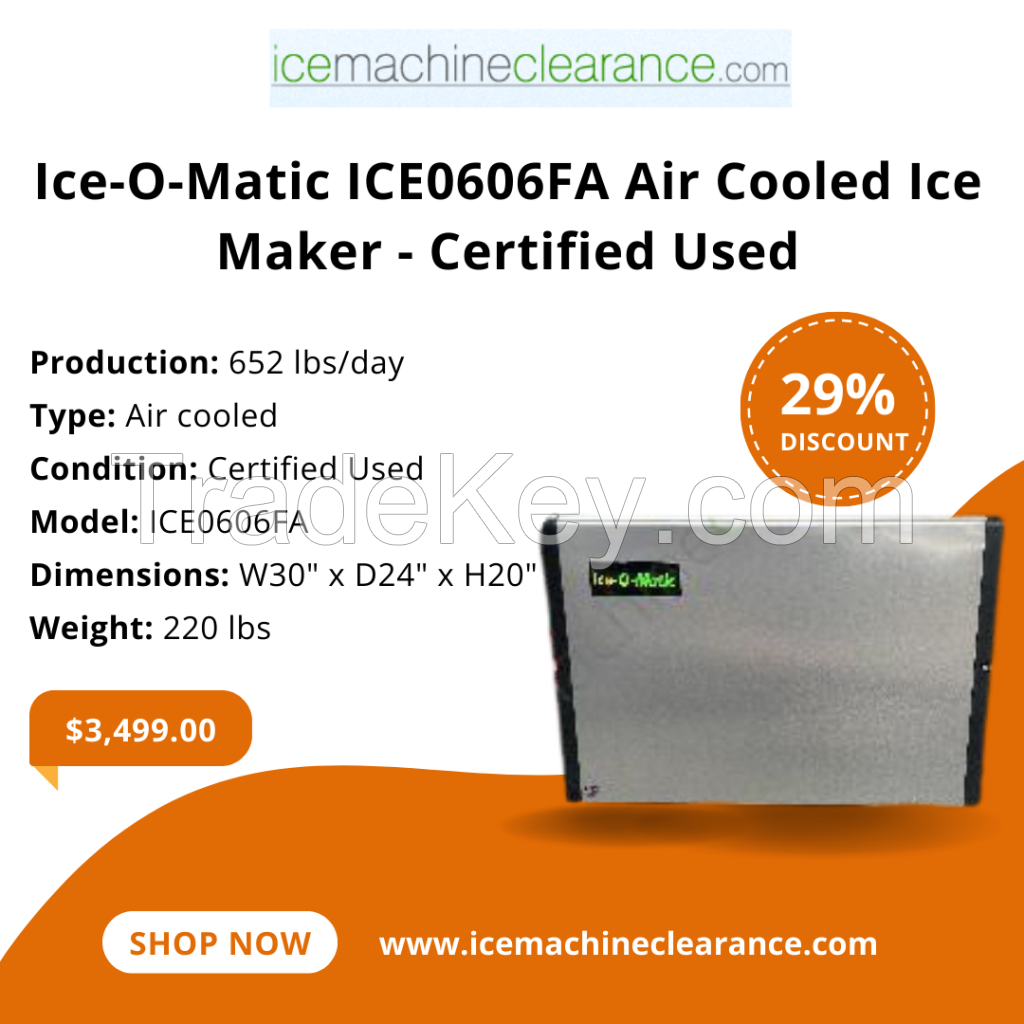 Ice-O-Matic ICE0606FA Air Cooled Ice Maker - Certified Used