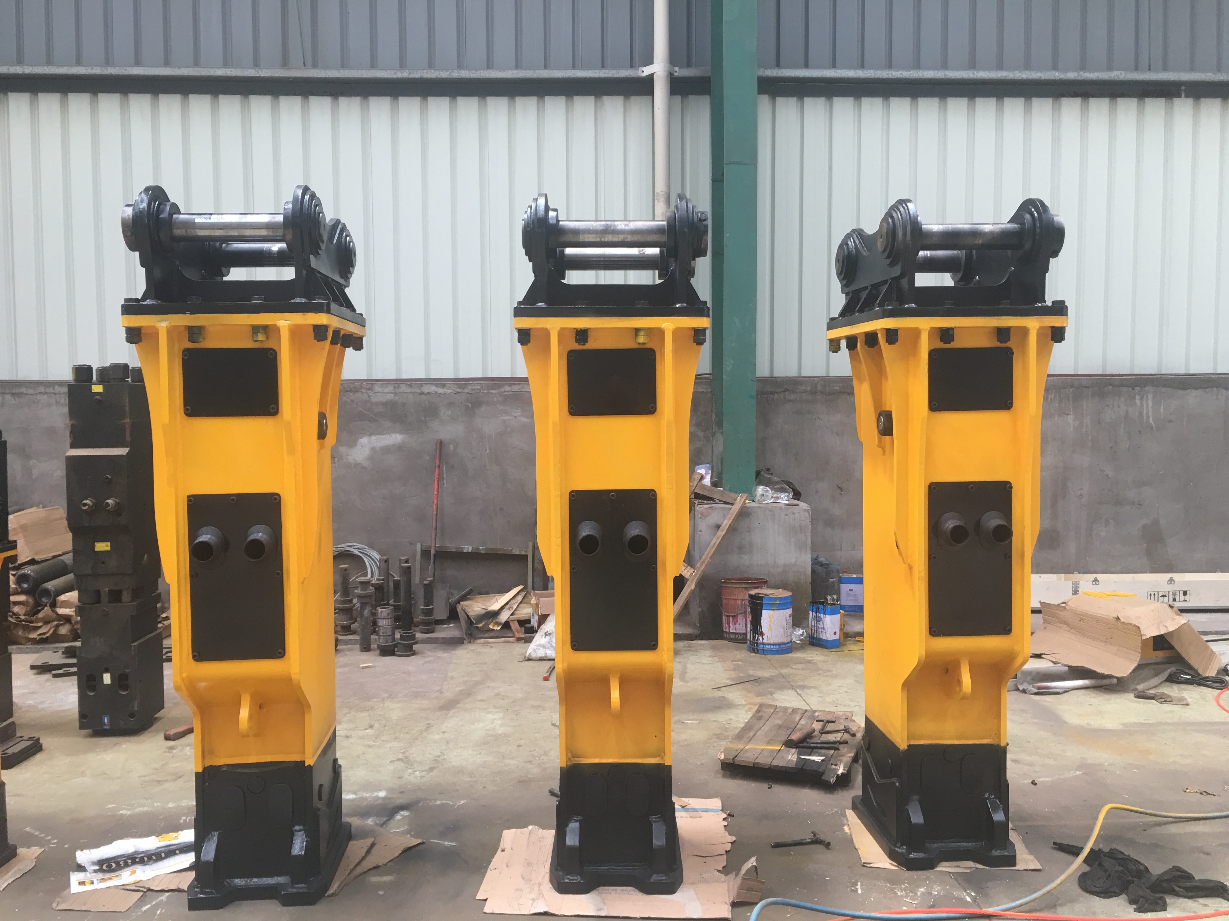 Road construction equipment excavator hydraulic rock breaker hammer