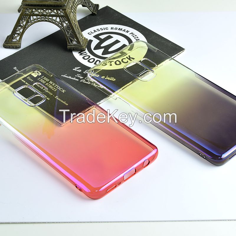 Clear Plating Color Gradient Phone Case for Samsung Galaxy S9 and S9 Plus