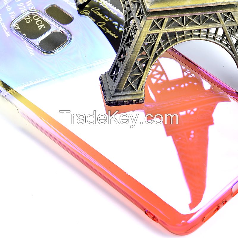 Clear Plating Color Gradient Phone Case for Samsung Galaxy S9 and S9 Plus