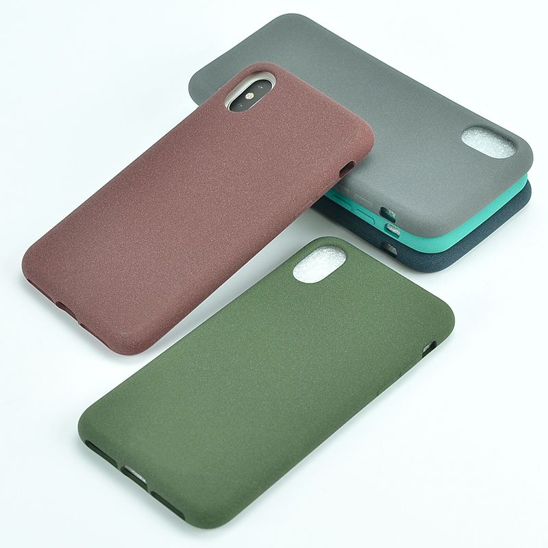 Soft TPU Silicone Phone Case for iPhone with fluff painting