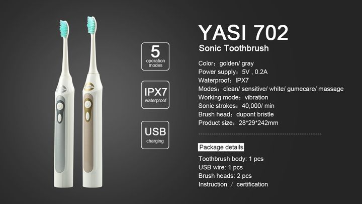 The cheapest sonictoothbrush with USB charge conveniently