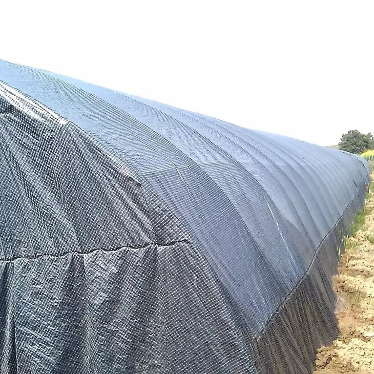 Reinforced Woven Fabric Black/White Grid Film / Waterproof Shade Net for Agriculture Edible Fungi Mushroom / Animal House