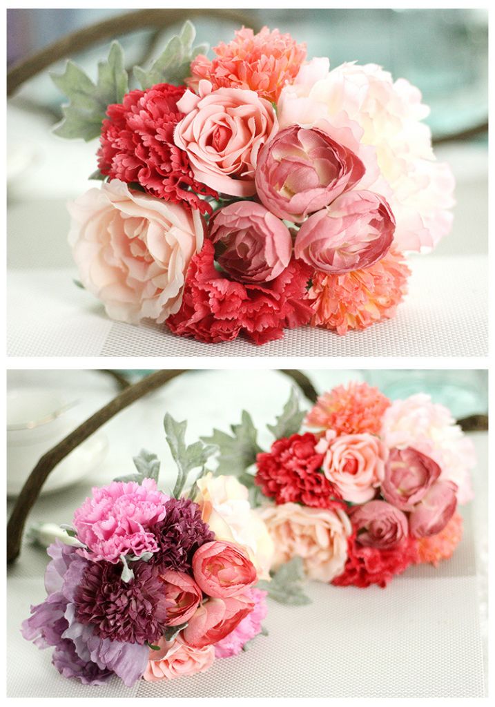 artificial flower bouquet bridal bouquet wedding party decoration flower