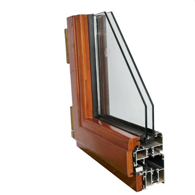 2018new high-quality aluminum wood composite casement windows for high-class house