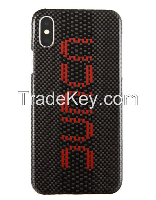 UNIQUE HANDMADE Carbon and Aramid fiber cases for iPhone 7/8 7+/8+ and X.