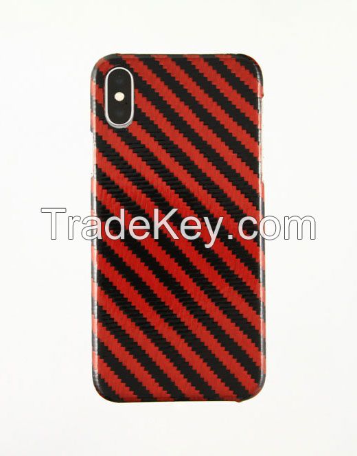 UNIQUE HANDMADE Carbon and Aramid fiber cases for iPhone 7/8 7+/8+ and X.