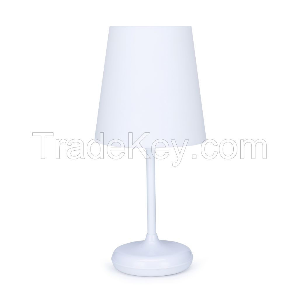 USB battery charging touch remote led bedroom plastic table lamp