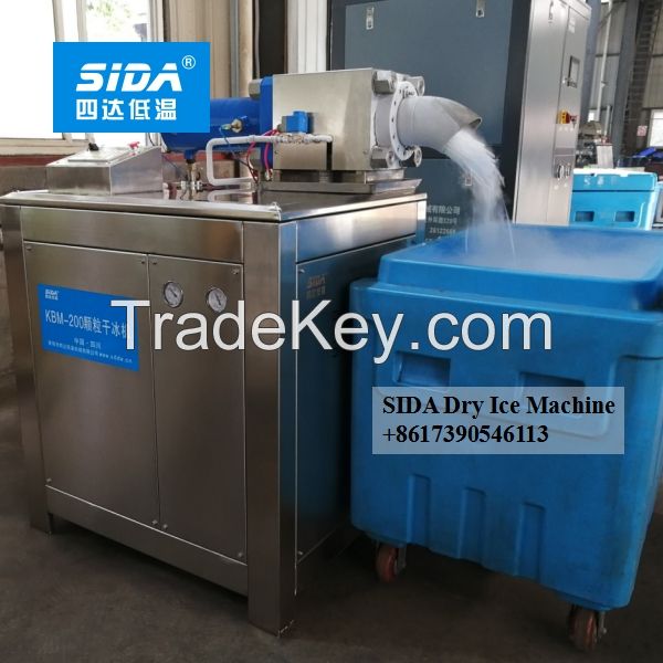 Sida brand dry ice pellet block production machine 500-1000kg/h