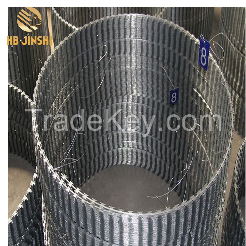 Galvanized razor barbed wire