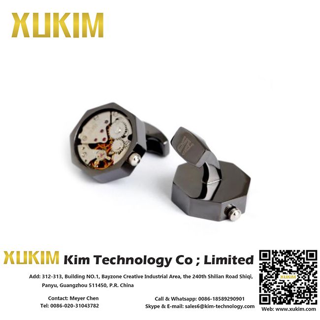 Xukim KCL092 Metal Cooper Machine Cufflinks