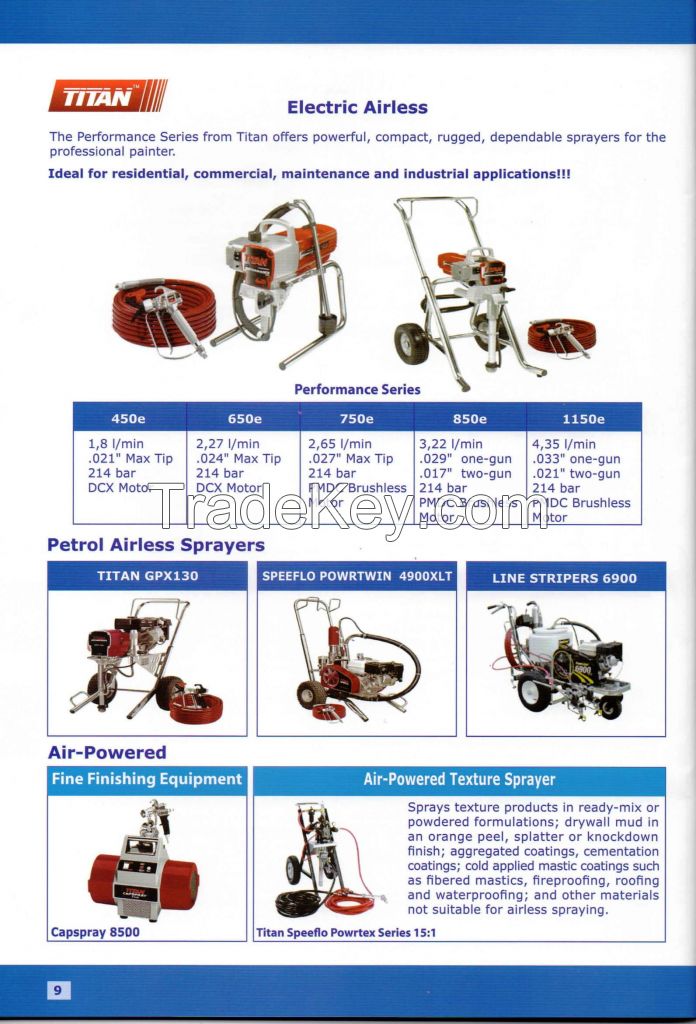 Airless Coating or Painting Machines