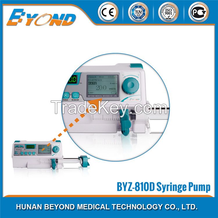 Portable Medical syringe pump for hospital with CE, ISO BYZ-810D