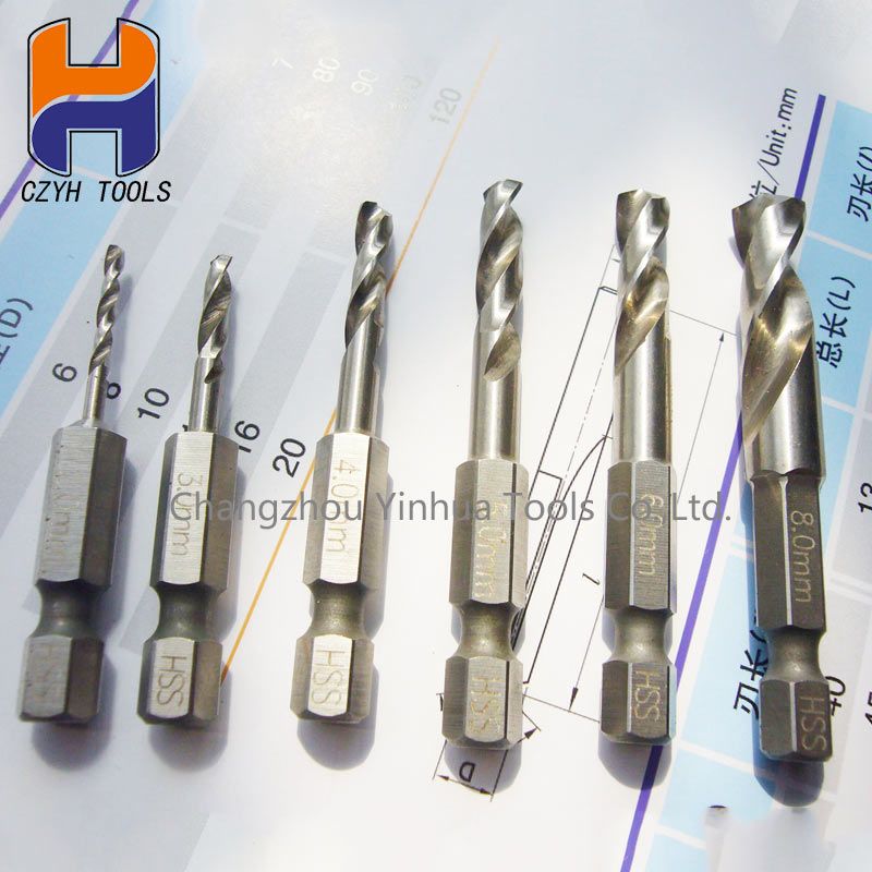 Hss Hex Shank Twist Drill Bit