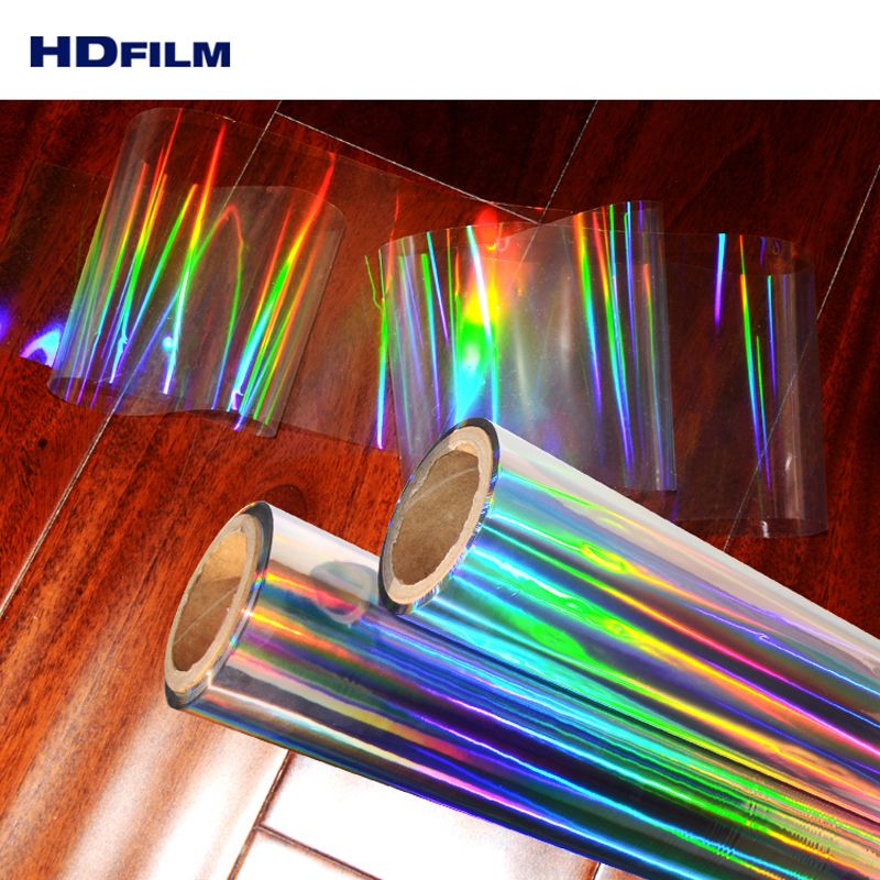 Seamless Rainbow BOPP Holographic Metallized Film for Packaging and Lamiantion