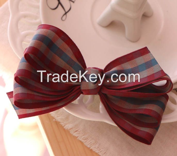 Korean Handmade ribbon bow hair pin clip barrette ponytail holders accessories ko2 gift