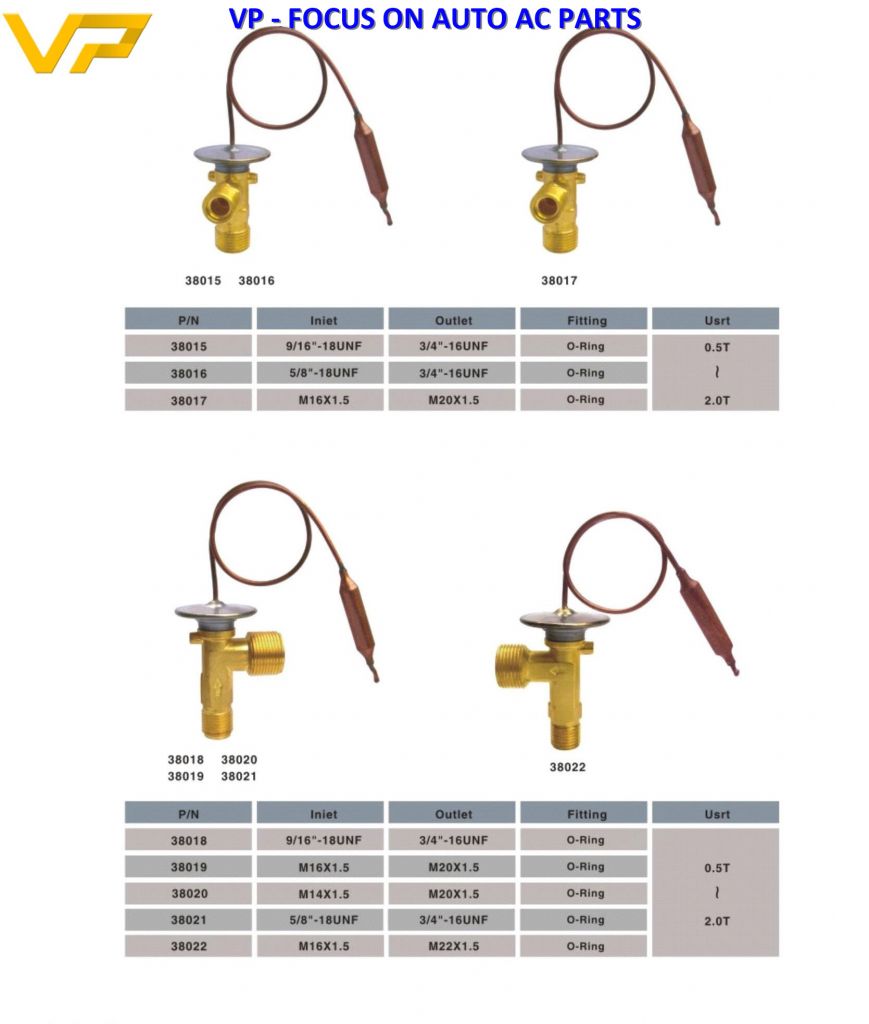 Automatic Thermal refrigeration expansion valve, block expansion valve