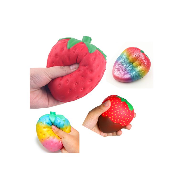 soft jumbo fruit squishies slow strawberry rising ball