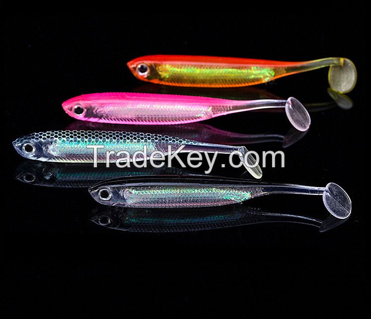 Holloe Soft Fishing lures Rainbow Soft Bait 7cm 2.3g