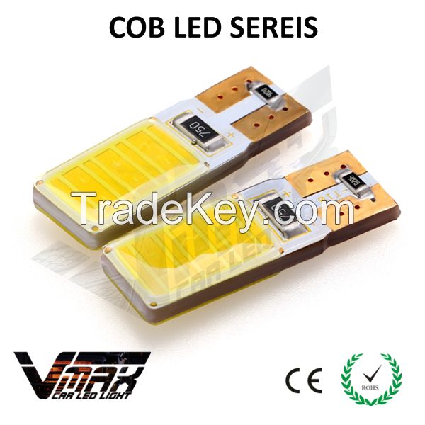 12V T10 Wedge White COB LED CANbus LED Interior light