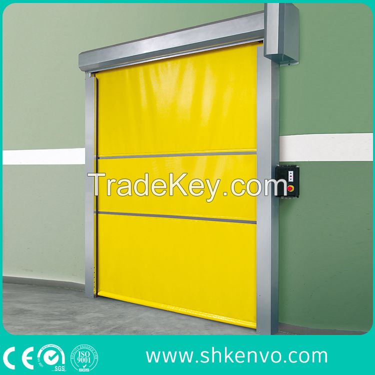 Automatic Industrial PVC Fabric Hi Speed Fast Rapid Roller Shutter Door