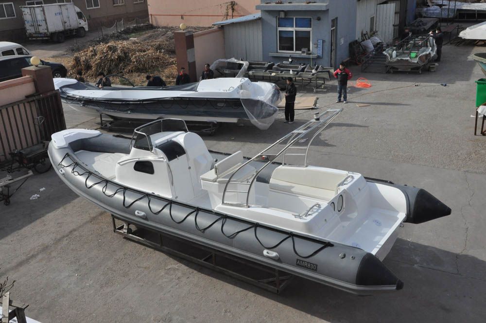 Liya new 27ft luxury boats hypalon rib 12 men china large fiberglass boat