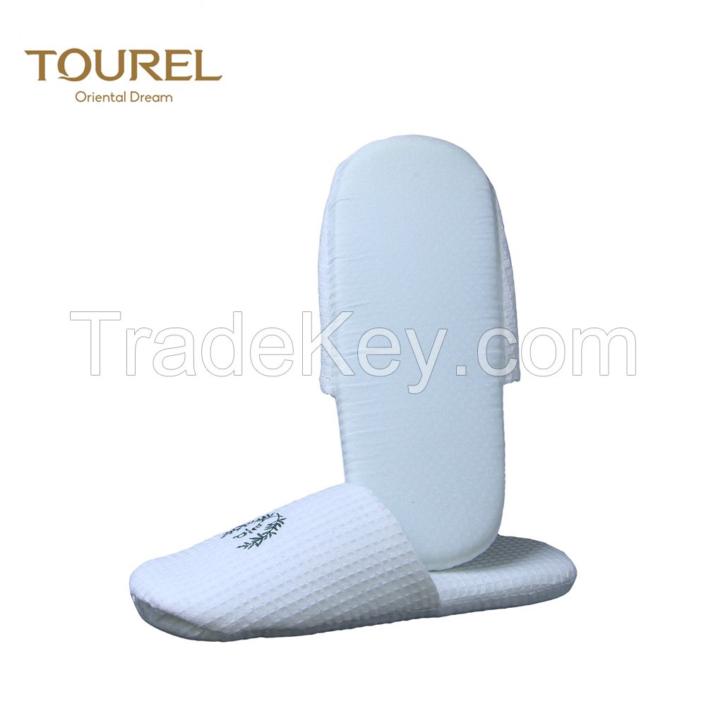 Disposable wholesale hotel waffle slippers wedding slippers for guests