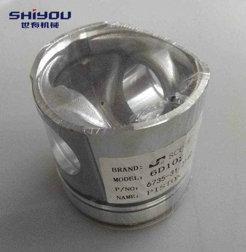 PC200-6 excavator spare parts 6D102, diesel engine piston 6735-31-2110 , 6735-31-2140